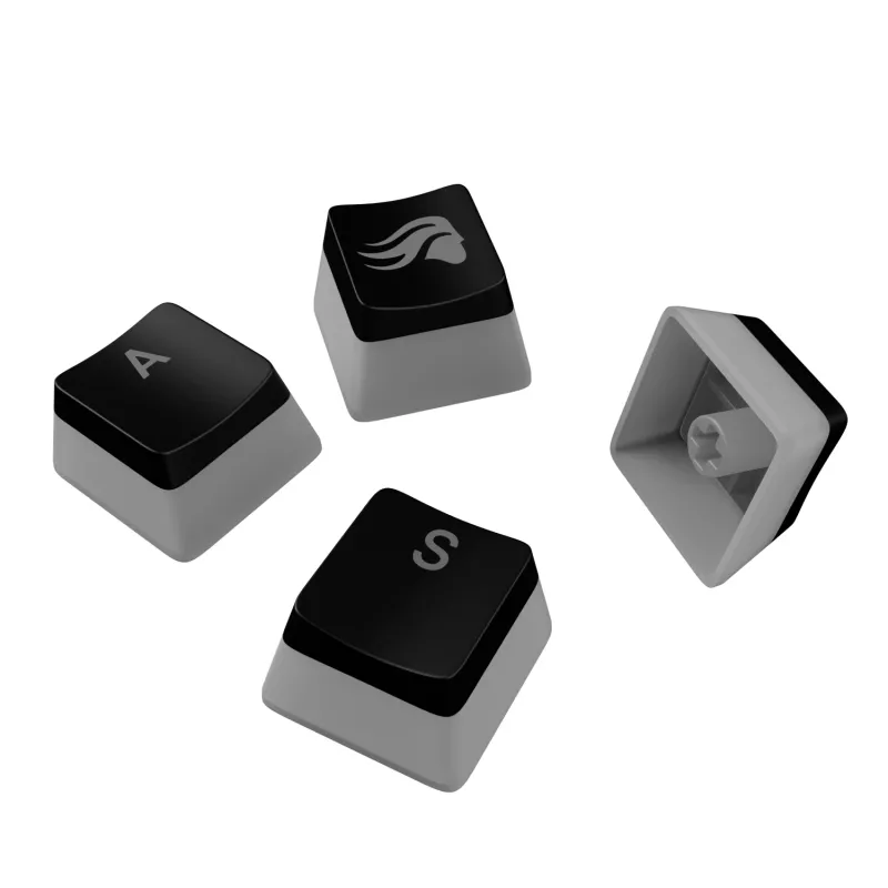 Glorious GPBT Aura V3 conjunto de keycaps, disposição ANSI (US), PBT, Doubleshot, preto