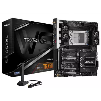 Motherboard ASRock TRX50 Ws AMD TRX50 Ryzen 4 X DDR5 Áudio HD 7.1ch EATX