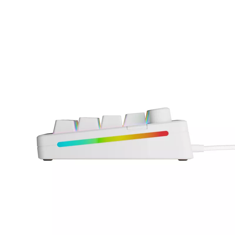 Teclado Gaming Mecânico GLORIOUS GMMK 3 65% Branco — USB com fios, RGB, QWERTY (US)
