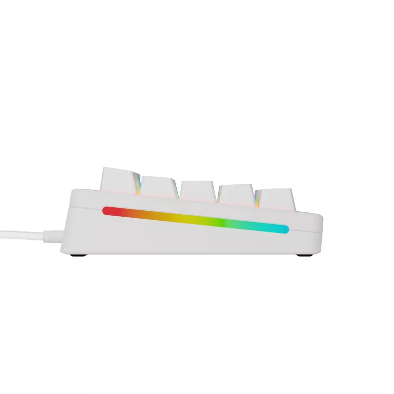 Teclado Gaming Mecânico GLORIOUS GMMK 3 65% Branco — USB com fios, RGB, QWERTY (US)
