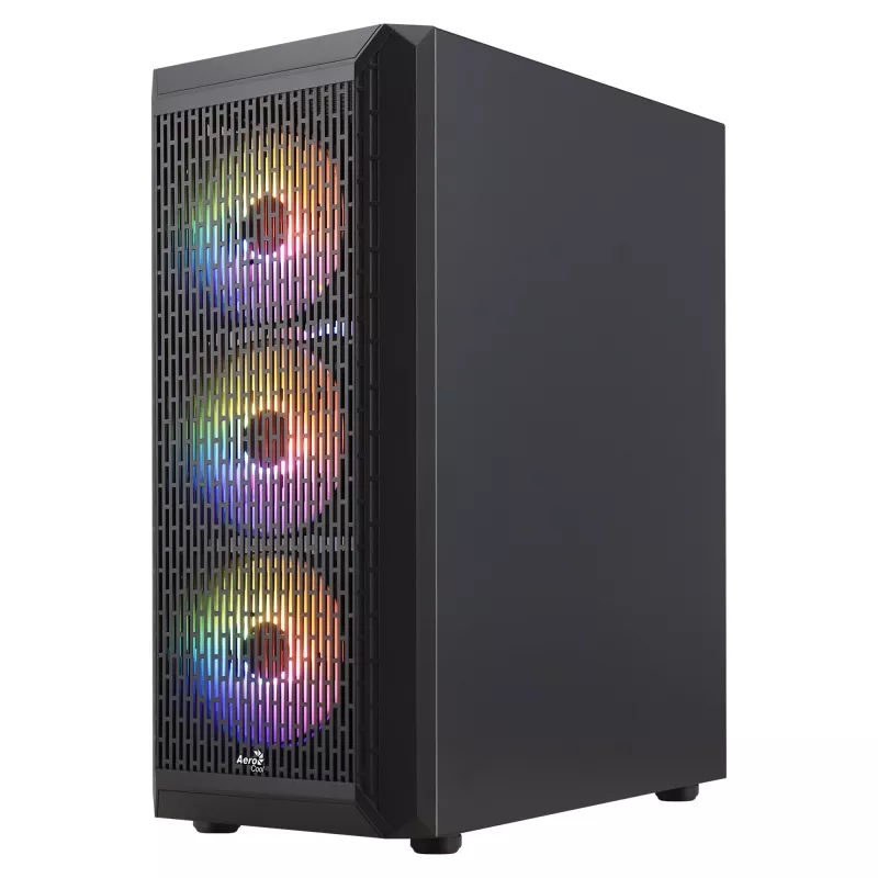 Caixa Gaming ATX Aerocool BEAMBKV2 4 ventoinhas 12cm FRGB Preta