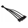Cabo divisor RGB Alphacool 18710 preto plástico