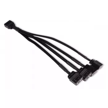 Cabo divisor RGB Alphacool 18710 preto plástico