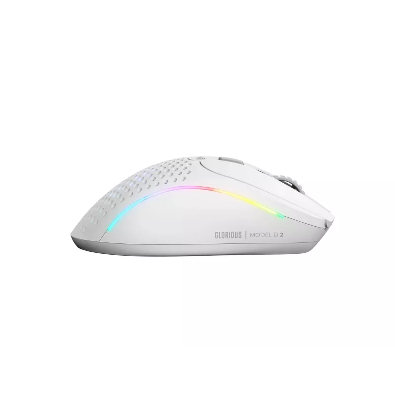 Rato Glorious Gaming Glorious Model D 2 Wireless - branco mate, destro, RF Wireless, 19000 DPI, branco