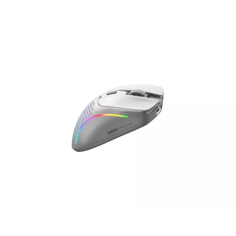 Rato Glorious Gaming Glorious Model D 2 Wireless - branco mate, destro, RF Wireless, 19000 DPI, branco