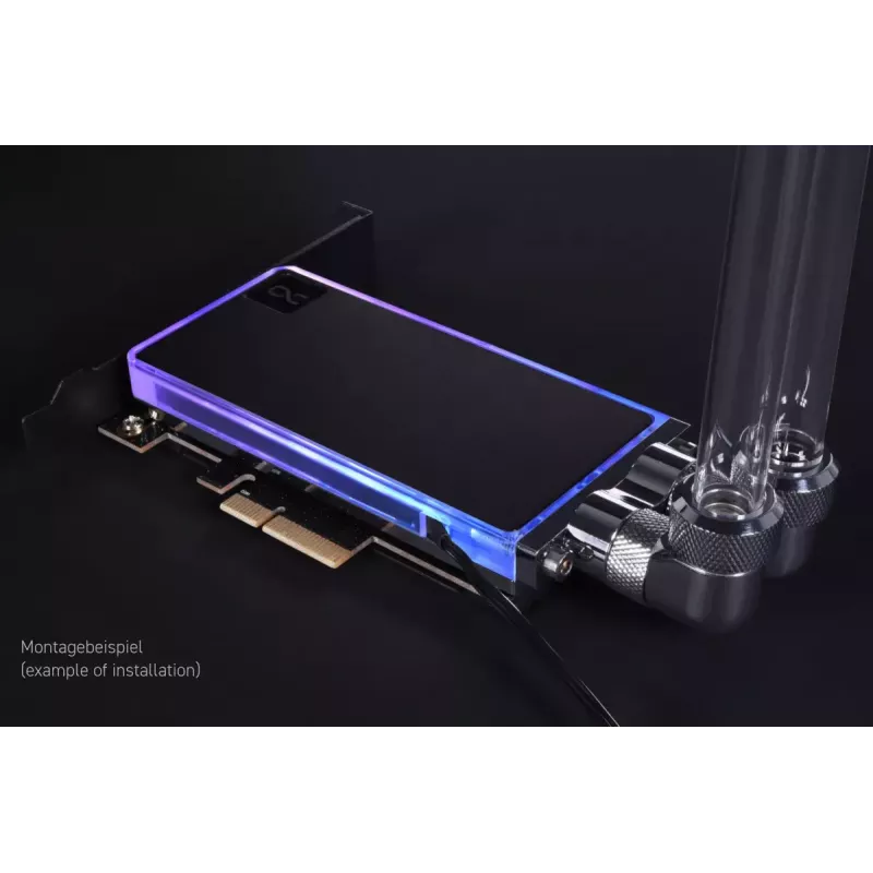 Refrigerador líquido Alphacool Core M.2 NVMe PCIe 5.0 com backplate
