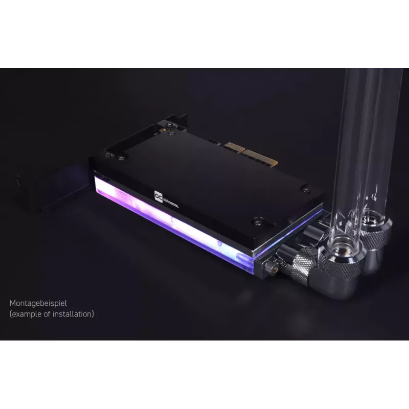 Refrigerador líquido Alphacool Core M.2 NVMe PCIe 5.0 com backplate