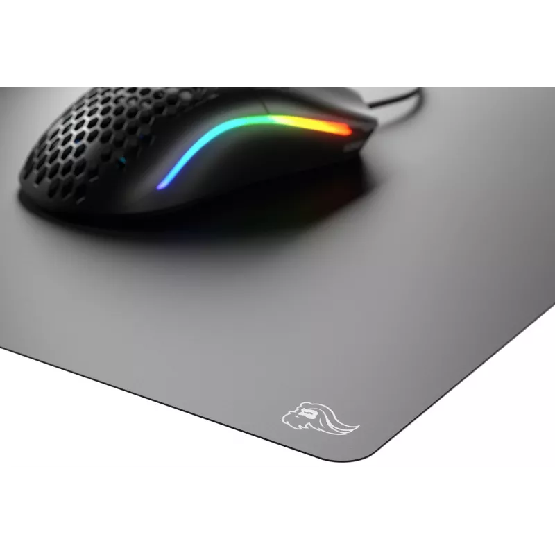 Tapete de rato Glorious Gaming Glorious Element - Air, preto, monocromático, policarbonato, base antiderrapante, tapete de rato gaming