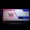 Bloco de água + backplate Phanteks Glacier G40 acrílico cobre cinzento transparente