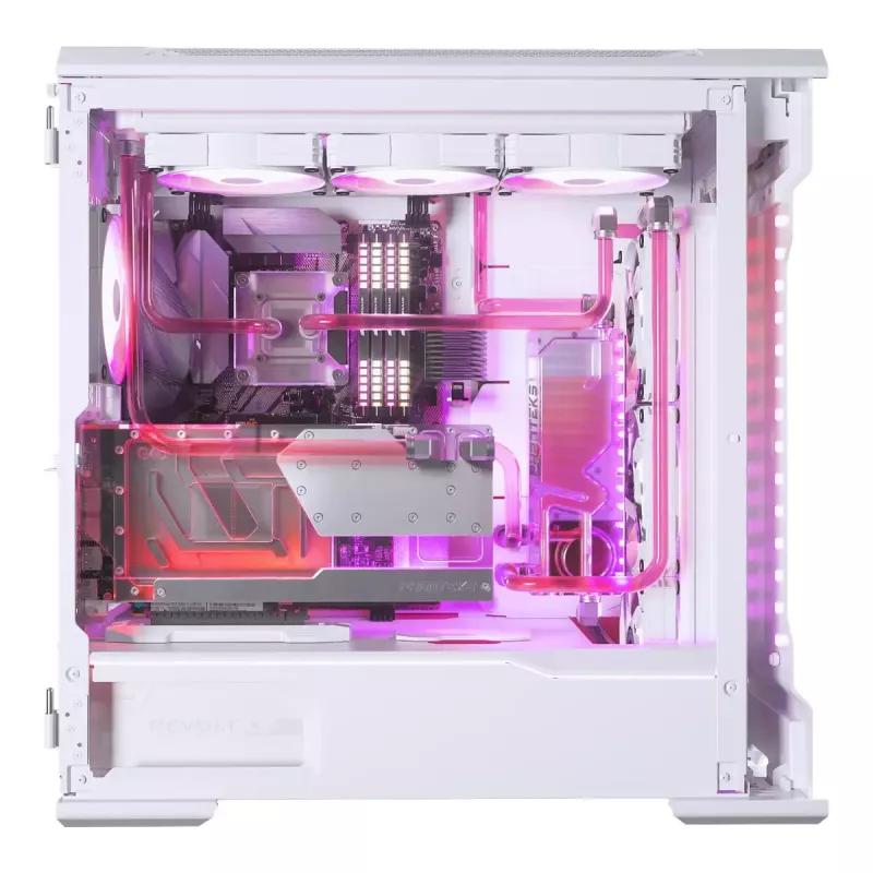 Bloco de água + backplate Phanteks Glacier G40 acrílico cobre cinzento transparente