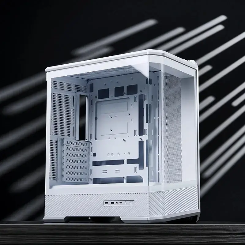 Caixa de computador Jonsbo D400 Midi Tower ATX Vidro Temperado – Branco