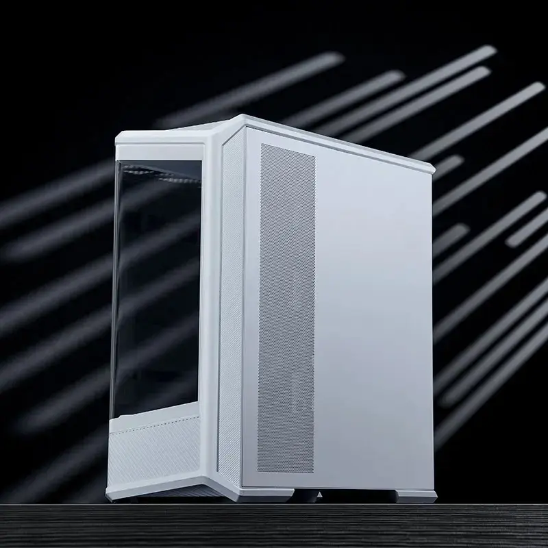 Caixa de computador Jonsbo D400 Midi Tower ATX Vidro Temperado – Branco