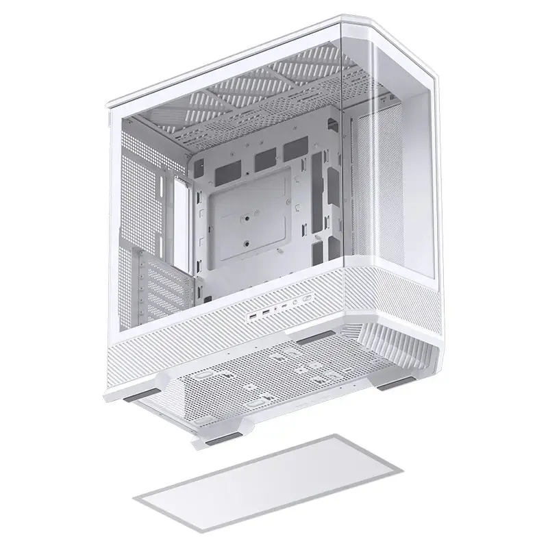 Caixa de computador Jonsbo D400 Midi Tower ATX Vidro Temperado – Branco