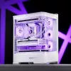 Caixa de computador Jonsbo D400 Midi Tower ATX Vidro Temperado – Branco
