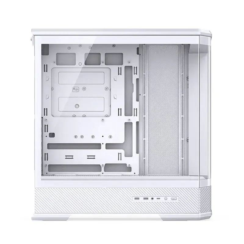Caixa de computador Jonsbo D400 Midi Tower ATX Vidro Temperado – Branco