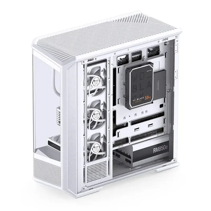 Caixa de computador Jonsbo D400 Midi Tower ATX Vidro Temperado – Branco