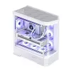 Caixa de computador Jonsbo D400 Midi Tower ATX Vidro Temperado – Branco