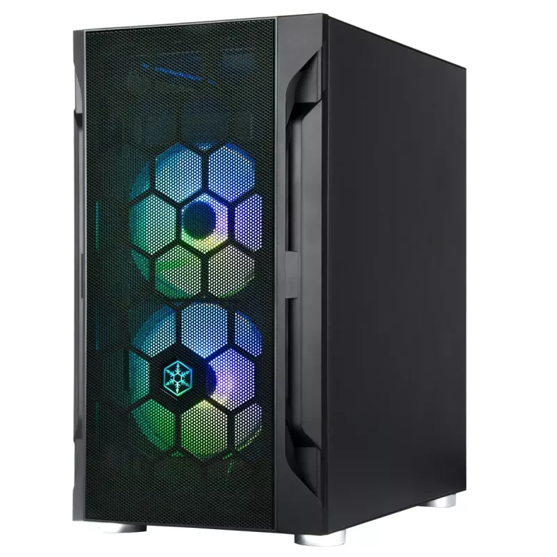 Caixa de PC Silverstone FARA H1M PRO Micro Tower Preto