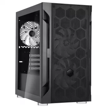 Caixa de PC Silverstone FARA H1M PRO Micro Tower Preto