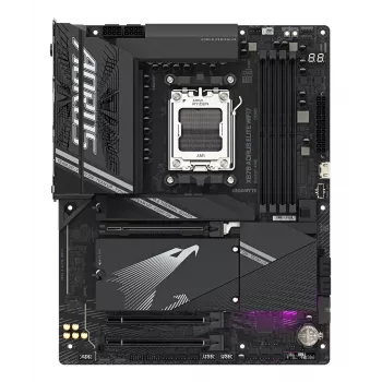 Placa-mãe GIGABYTE X870 AORUS ELITE WIFI7 - Compatível com CPUs AMD Ryzen 9000, fases VRM 16+2+2, até 8000MHz DDR5 (OC), 3xPCIe 5.0 + 1xPCIe 4.0, Wi-Fi 7, 2.5GbE LAN, USB 4