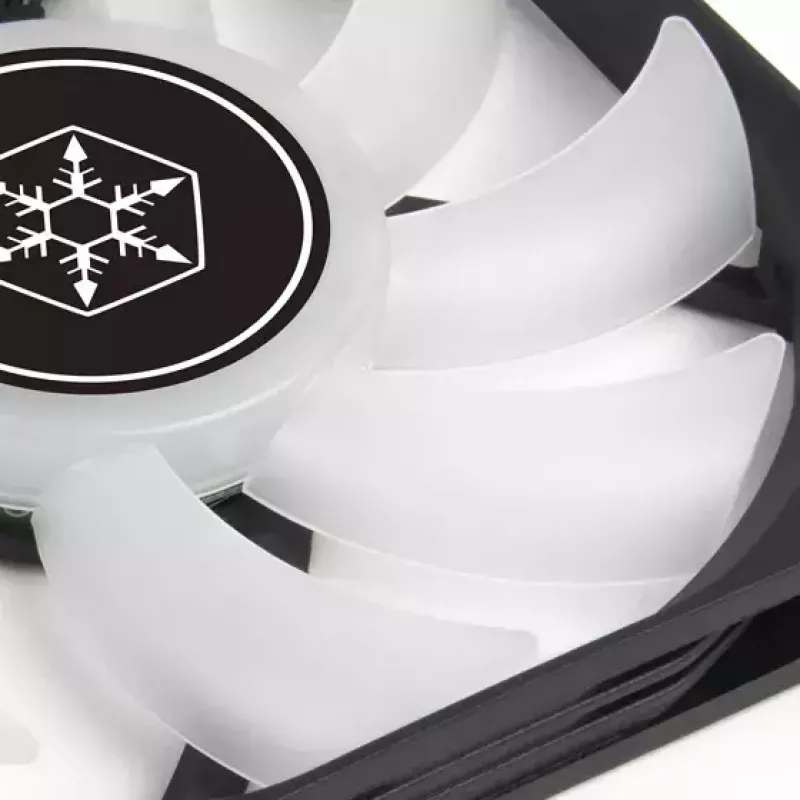 Dissipador de ar Silverstone Air Slimmer 120 12 cm Preto Transparente