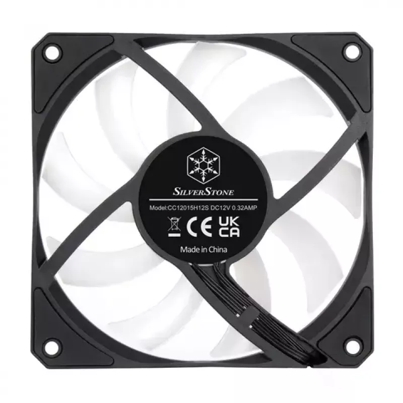 Dissipador de ar Silverstone Air Slimmer 120 12 cm Preto Transparente