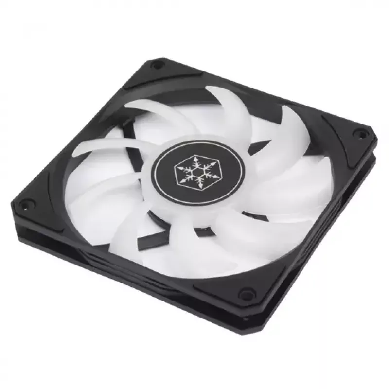 Dissipador de ar Silverstone Air Slimmer 120 12 cm Preto Transparente