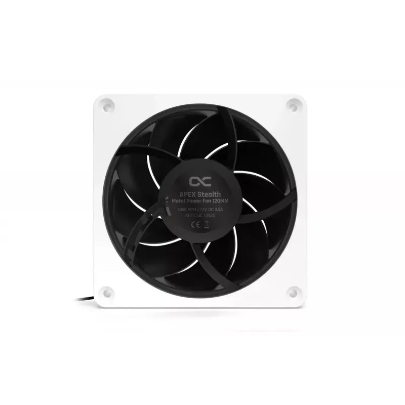 Ventoinha Alphacool Apex Stealth Metal 12 cm Branco 400-3000 rpm 30-49,9 dB