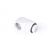 Conjunto de montagem Alphacool Eiszapfen Conector em L rotativo G1/4 rosca macho para G1/4 rosca fêmea branco