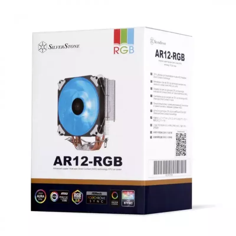 Dissipador Silverstone AR12 RGB Processador