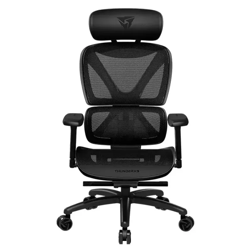 Cadeira de rede ThunderX3 XTC Encosto em rede Preto Altura 118-126 cm