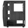 Aerocool SCAPEBKV3 caixa Gaming ATX frente RGB LED vidro temperado 3x ventoinhas ARGB preto