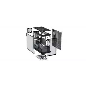 Caixa de PC HYTE Y40 Midi Tower preto