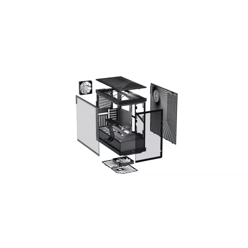 Caixa de PC HYTE Y40 Midi Tower preto