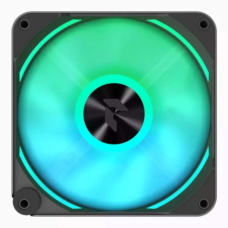 APNX FP2-120 PWM ARGB ventoinha de caixa, 120 mm, 500–1800 rpm, 83,85 CFM, 34,8 dB, preto
