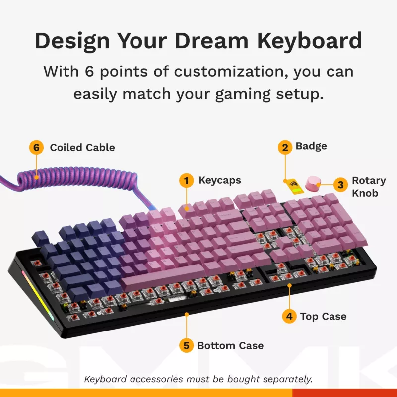 Glorious PC Gaming Race GMMK 3 PRO teclado Barebones Full-Size USB RGB LED