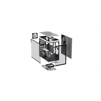 Caixa de PC HYTE Y40 Midi Tower preto, branco