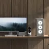 Aerocool D501A Midi Tower preto, madeira