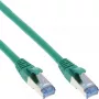 Cabo Patch InLine S/FTP PiMF Cat.6A sem halogéneos 500MHz verde 3m