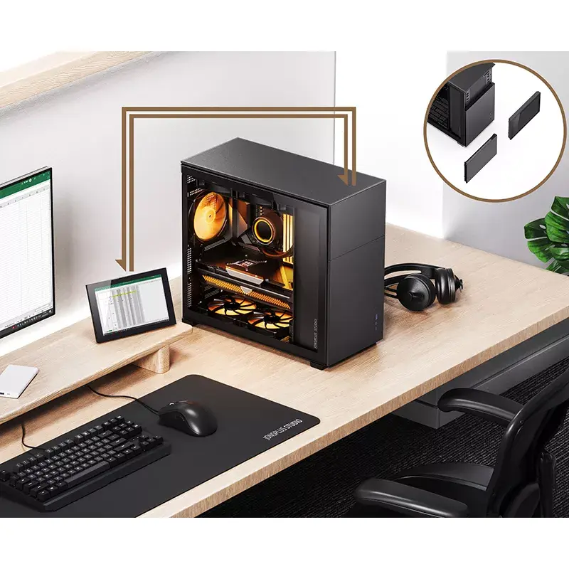 Caixa PC Jonsbo D41 STD Midi Tower preto
