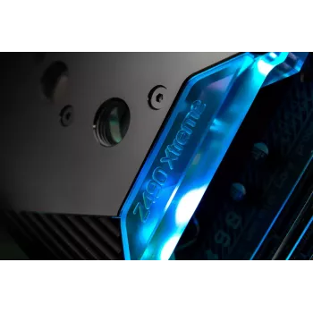 Bloco de água EK Water Blocks acrílico alumínio latão cobre prateado transparente