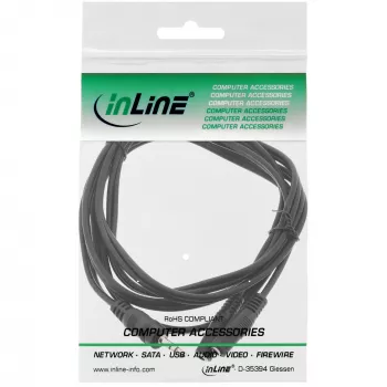 Cabo Y InLine 3,5mm jack ficha para 2x conector fêmea jack 3,5mm estéreo, 0,2 m