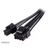 Cabo adaptador Akasa AK-CBPW22-15 de EPS de 8 pinos para EPS de 8 pinos + ATX de 4 pinos, 15 cm