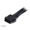 Cabo adaptador Akasa AK-CBPW22-15 de EPS de 8 pinos para EPS de 8 pinos + ATX de 4 pinos, 15 cm