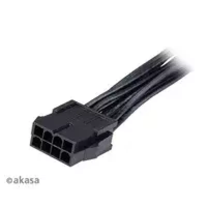 Cabo adaptador Akasa AK-CBPW22-15 de EPS de 8 pinos para EPS de 8 pinos + ATX de 4 pinos, 15 cm