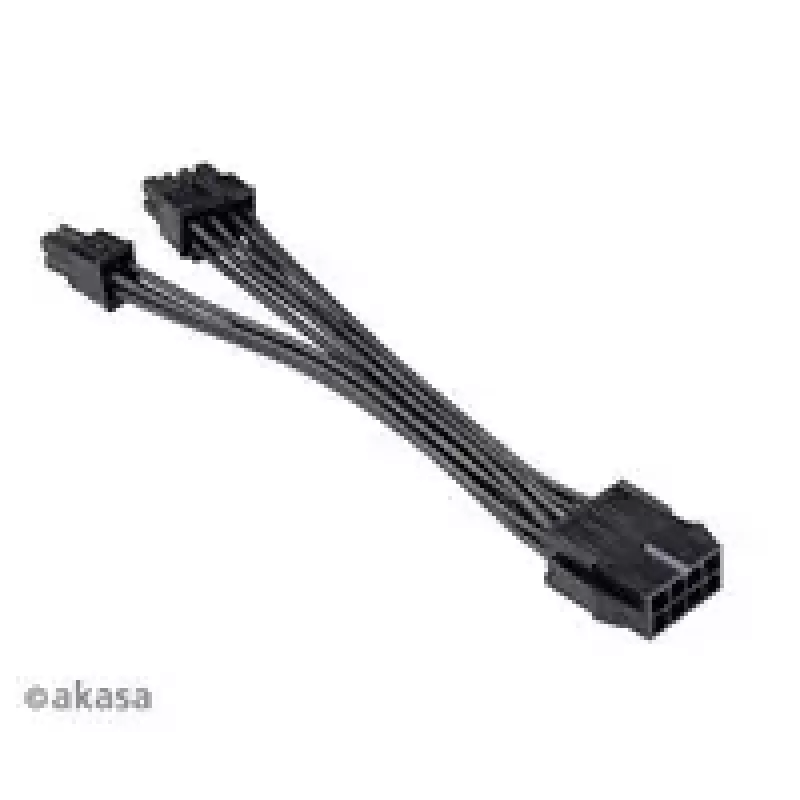 Cabo adaptador Akasa AK-CBPW22-15 de EPS de 8 pinos para EPS de 8 pinos + ATX de 4 pinos, 15 cm