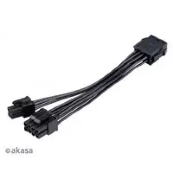 Cabo adaptador Akasa AK-CBPW22-15 – 8-Pin EPS para 4-Pin ATX, 15 cm