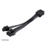 Cabo adaptador Akasa AK-CBPW22-15 de EPS de 8 pinos para EPS de 8 pinos + ATX de 4 pinos, 15 cm