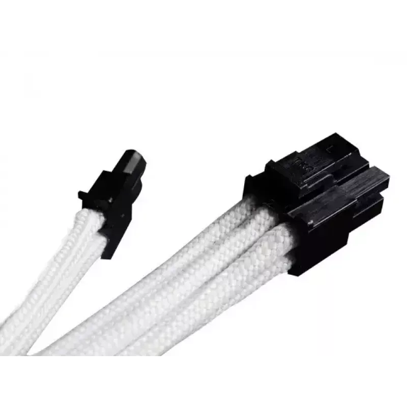 SilverStone SST-PP07-PCIW cabo de extensão de PCIe de 8 pinos para PCIe de 6+2 pinos, 0,25 m, branco