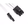 SilverStone SST-PP07-PCIW cabo de extensão de PCIe de 8 pinos para PCIe de 6+2 pinos, 0,25 m, branco